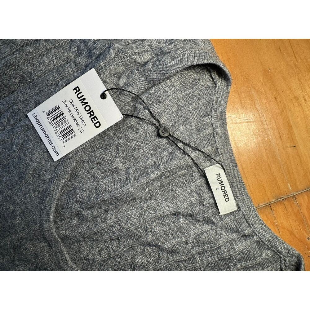 Rumored | Ojai Mini Dress – Smoke Heather (Size S, NWT) - Picture 7 of 10